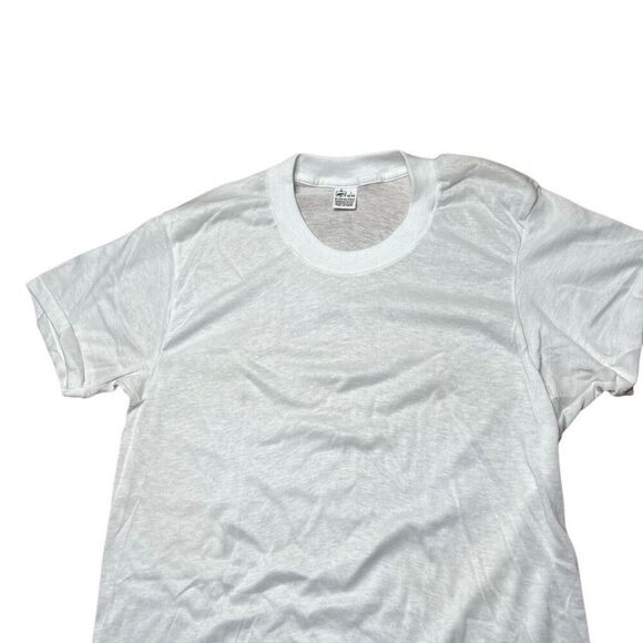 American Vintage Deadstock New 70s Kmart Blank White Tee XL - Picture 2 of 5